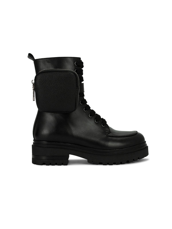 Nina Biker Boot With Bag Black Deabused Nina Biker Boot With Bag Black