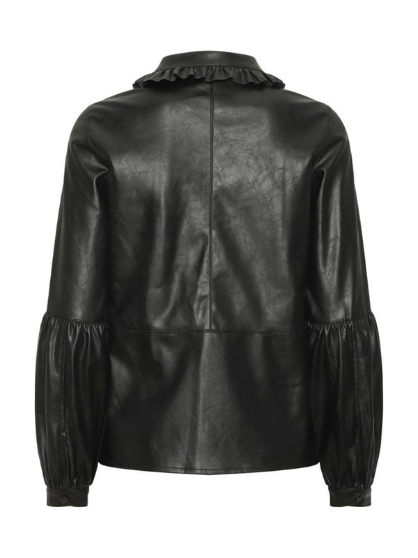 Jennifer PU Shirt Black A-view Jennifer PU Shirt Black