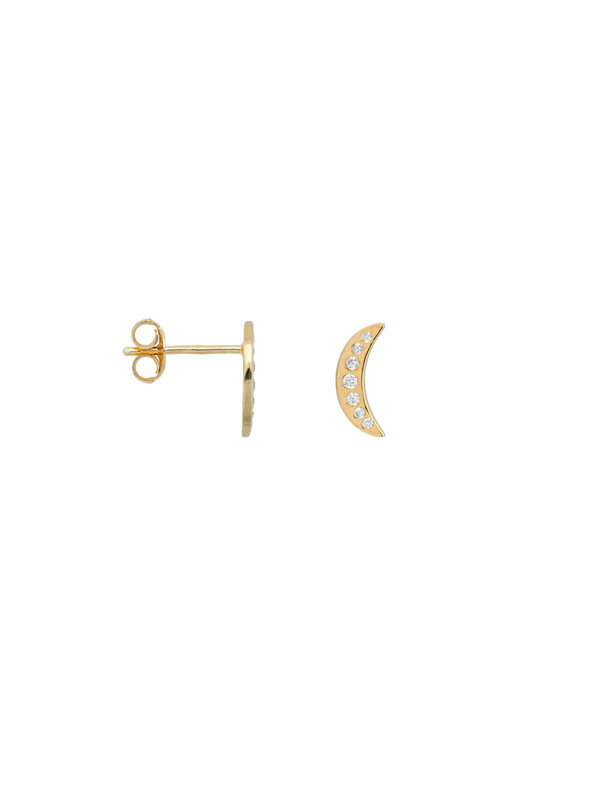 Single Nightfall Stud White Goldplated Anna + Nina Single Nightfall Stud White Goldplated