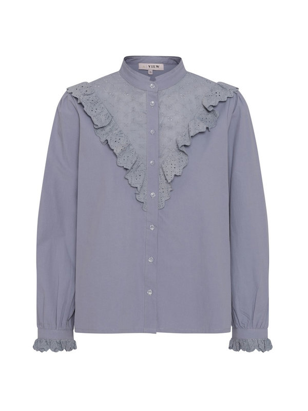 Katja Shirt Blue Powder A-view Katja Shirt Blue Powder