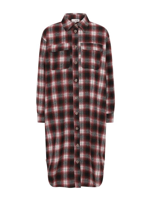 Stine Long Shirt Bordeaux A-view Stine Long Shirt Bordeaux