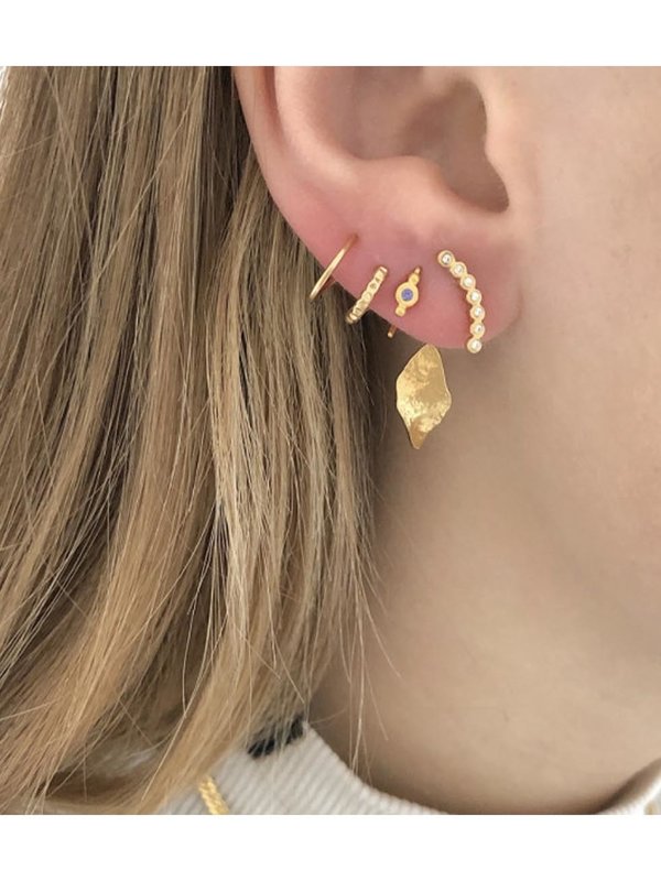 Stine A Seven Dots Earring Piece Right Gold