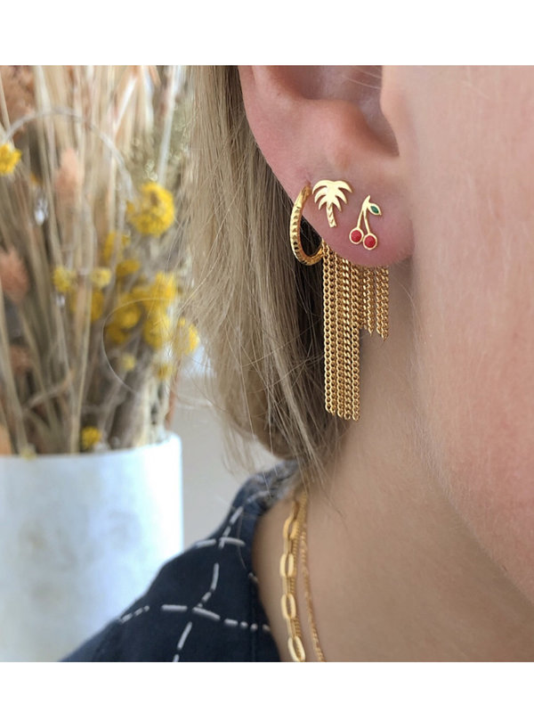 Stine A Petit Tinsel Creol Earring Piece Gold