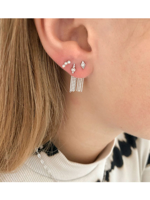 Stine A Dots Earring Piece Silver