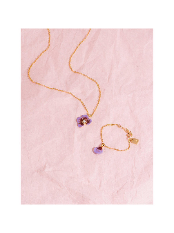 Galore Part of Me Bracelet Violet Gold Plated