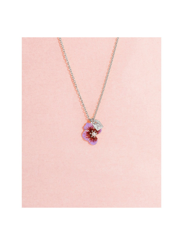 Galore Part of Me Necklace Violet Silver