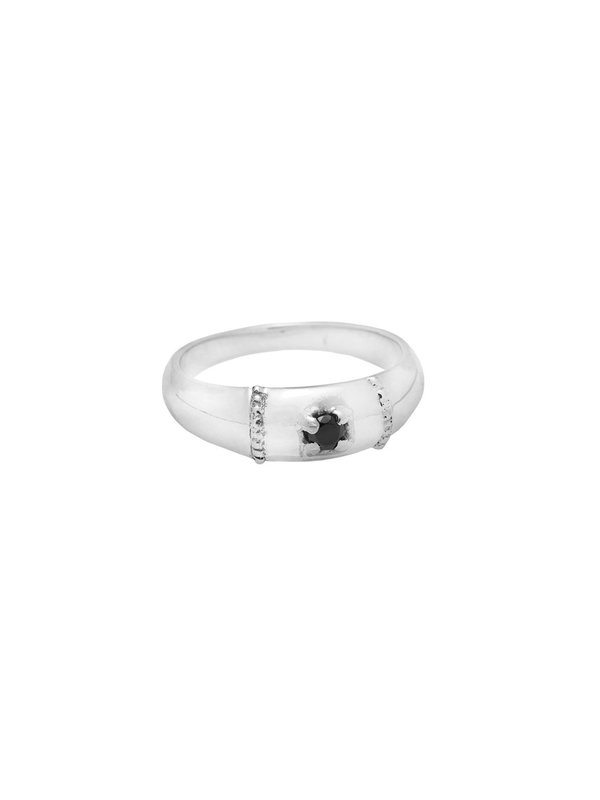 Xzota Ring Molly Onyx Silver