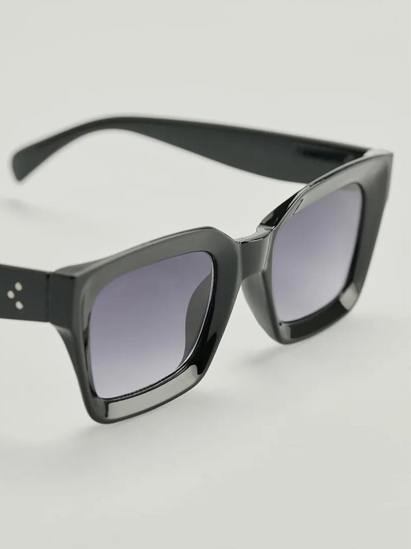 NA-KD Square Frame Recycled Sunglasses Black