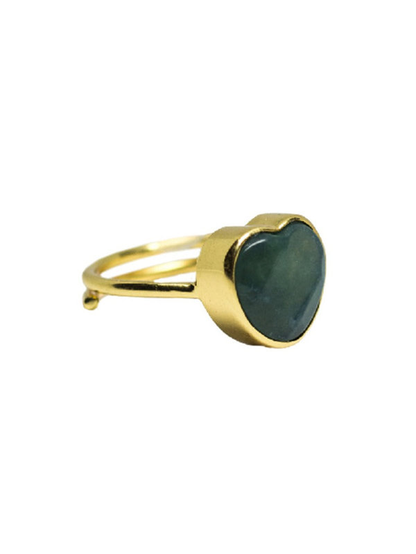 Ibu Jewels Ring Love green