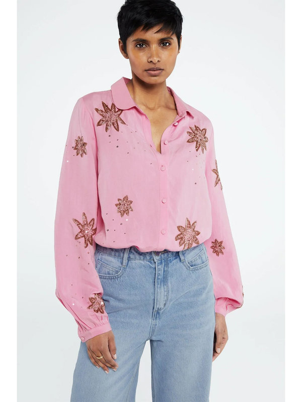 Fabienne Chapot Fleur Blouse Pink Candy