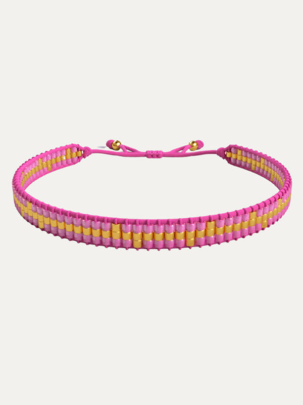 Lobibeads Roze Gouden Kralen Armband