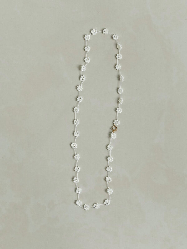 Fiori Necklace No 1 White