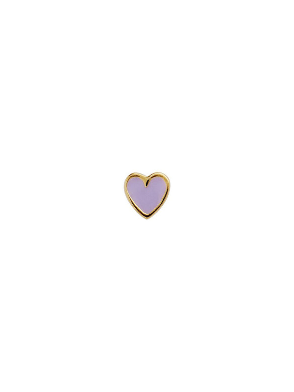 Stine A Petit Love Heart Purple Sorbet Enamel Gold