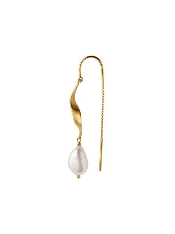 Stine A Long twisted With Baroque Pearl Earring