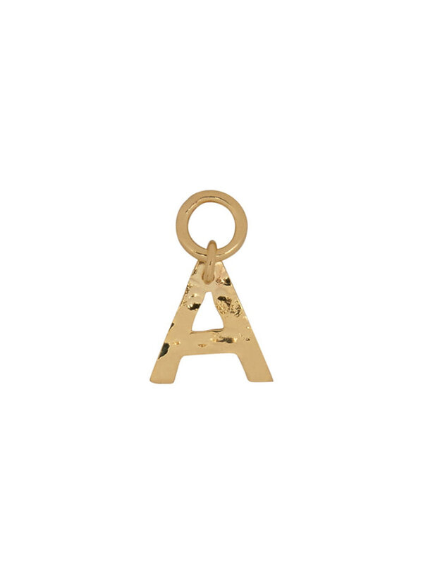 Charm Plain Letter Gold Plated Betty Bogaers Charm Plain Letter Gold Plated