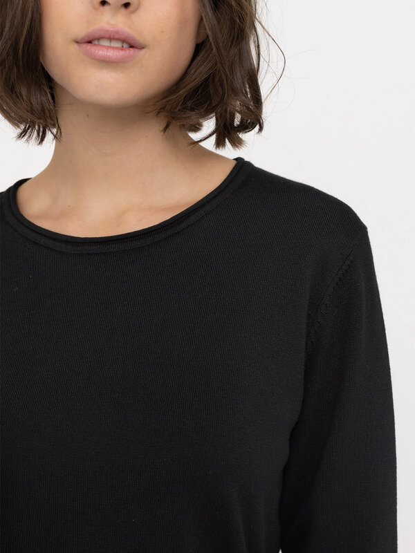 Soft Rebels Marla O-Neck Roll Edge Black