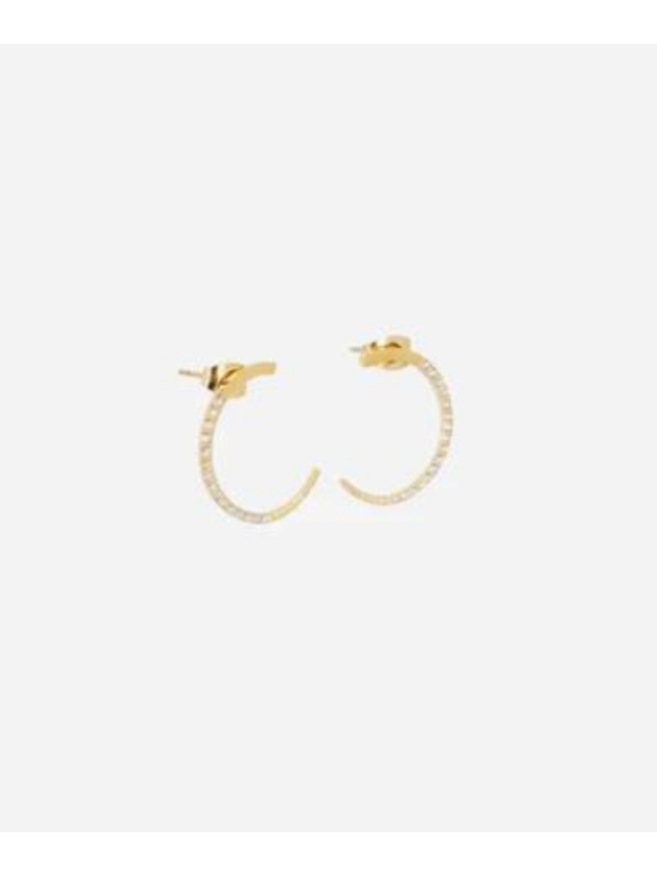 Zag Earring Half Circle Gold