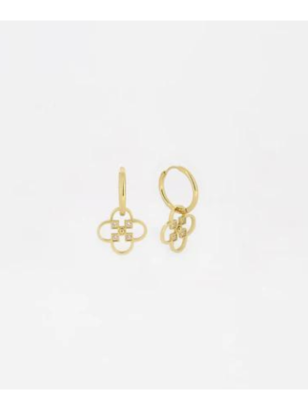 Zag Earring Clover Gold