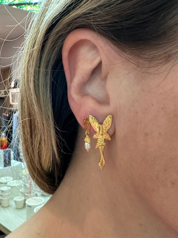 Betty Bogaers Fairy Stud Earring Gold Plated