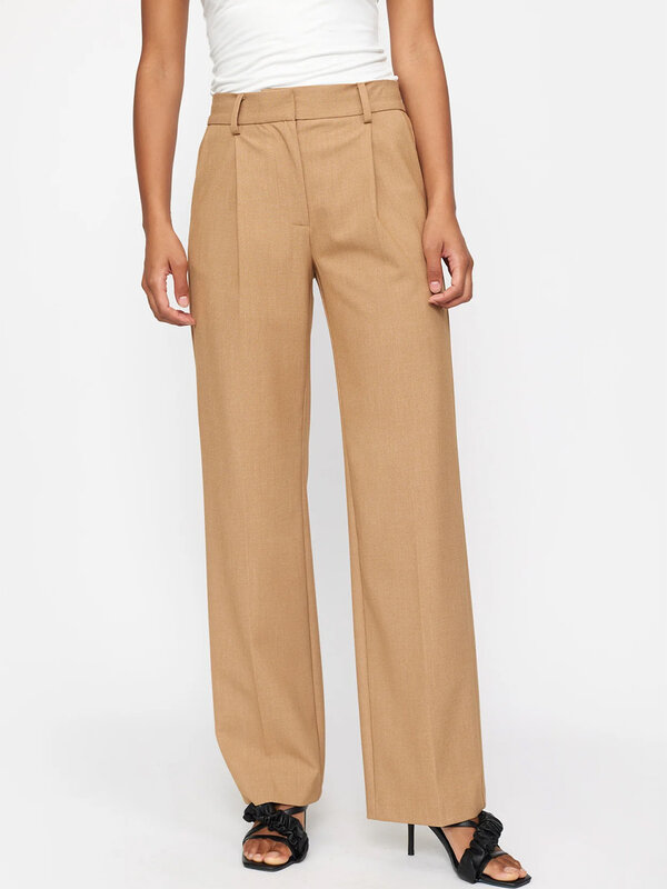 Soft Rebels Vilja Midwaist Loose Pants Tiger’s Eye