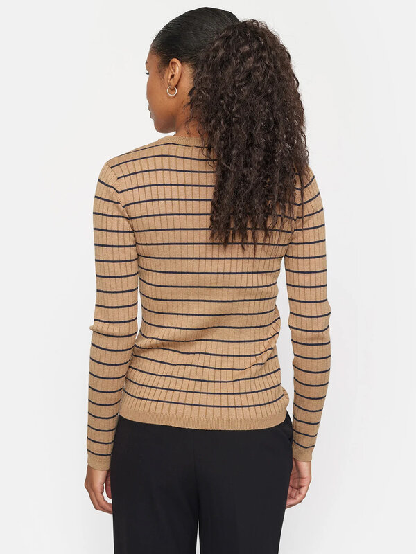 Noa Stripe Knit Tiger’s Eye Soft Rebels Noa Stripe Knit Tiger’s Eye