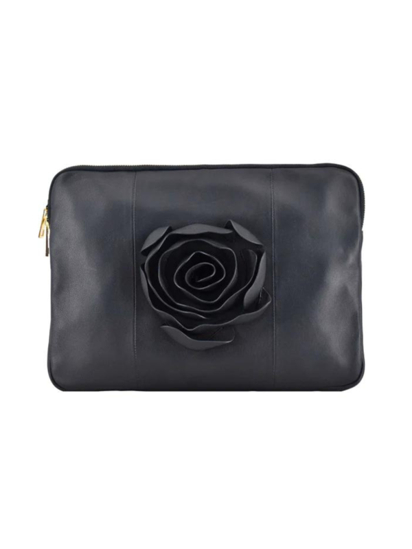 Núnoo Laptop Cover 13” Rose Black Cozy w. Gold