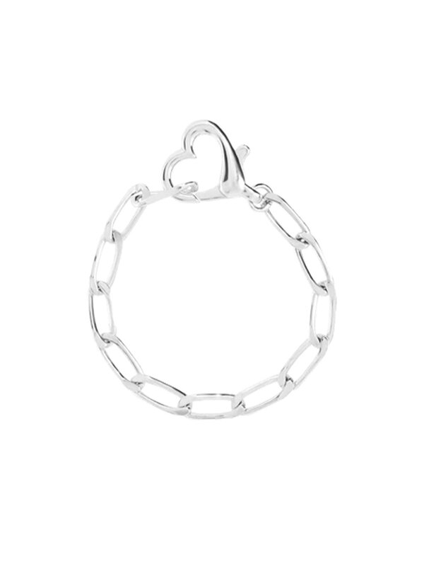 Anna + Nina Locked Love Bracelet Silver