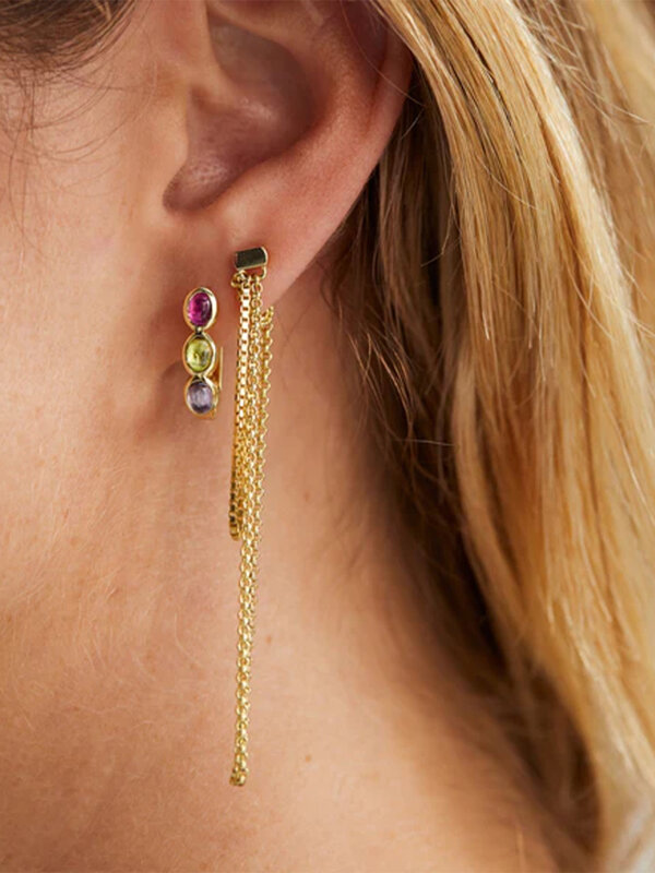 Anna + Nina Single Ziggy Ring Earring