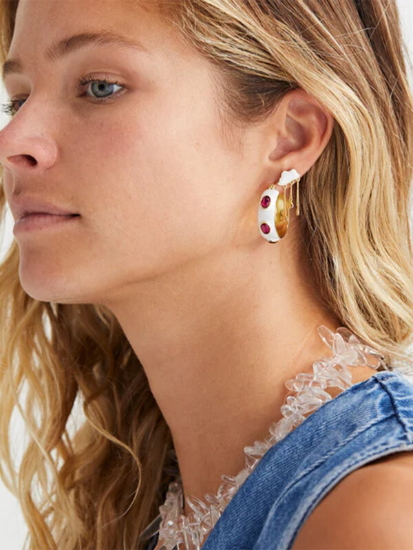 Anna + Nina Single Cloud Nine Stud Earring