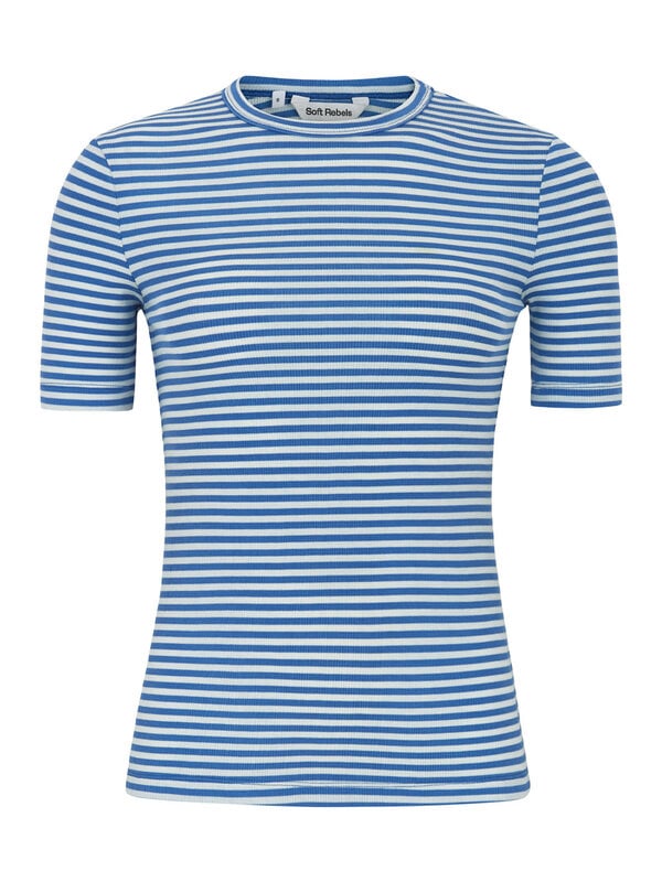 Soft Rebels Fenja Stripe SS Top Regatta