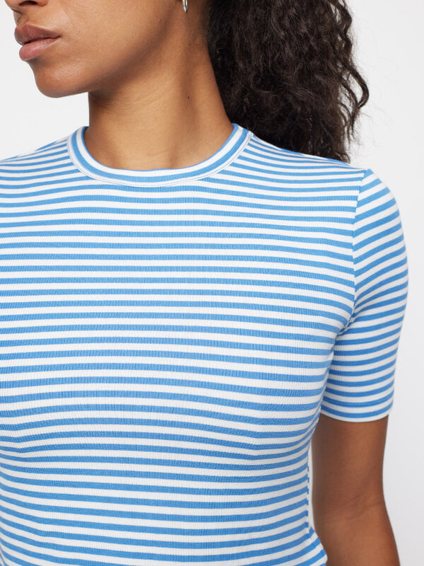 Soft Rebels Fenja Stripe SS Top Regatta