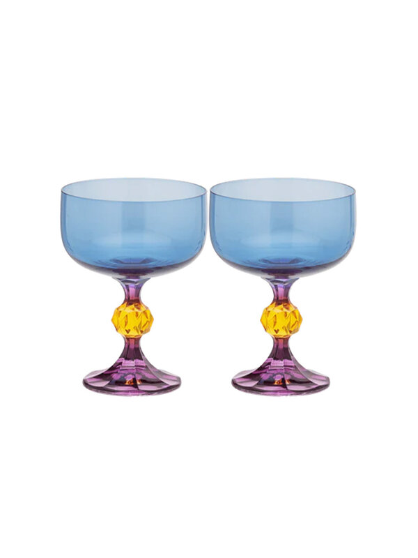 Anna + Nina Bliss Cocktail Glass set of 2 (purple)