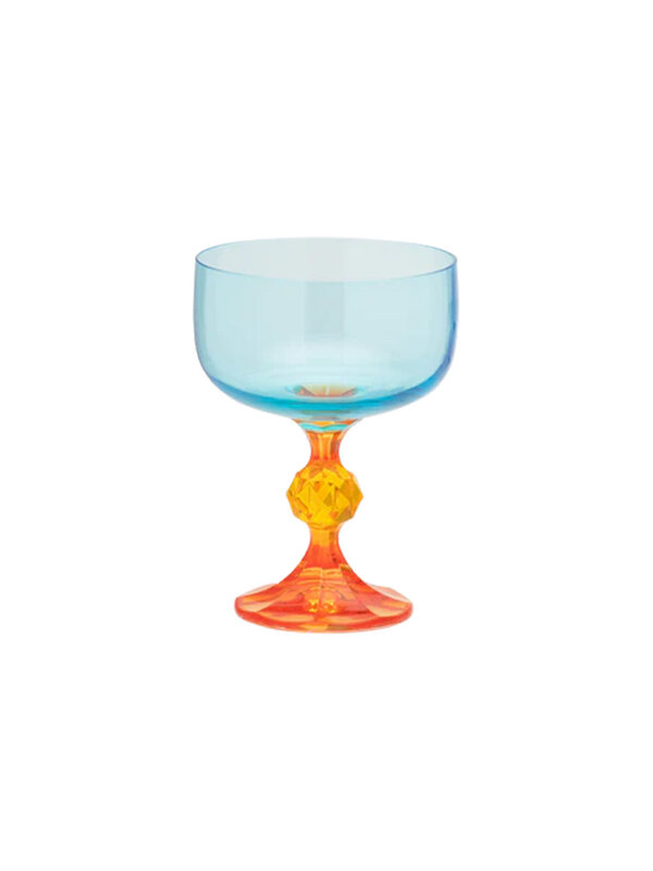 Anna + Nina Paradise Cocktail Glass p.st (orange/blue)