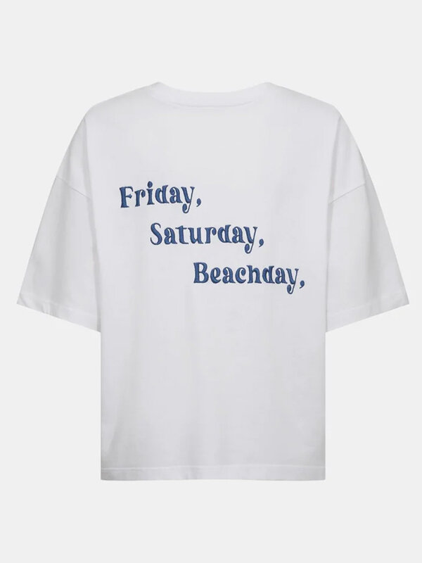 Sofie Schnoor Friday Saturday Beachday T-Shirt White