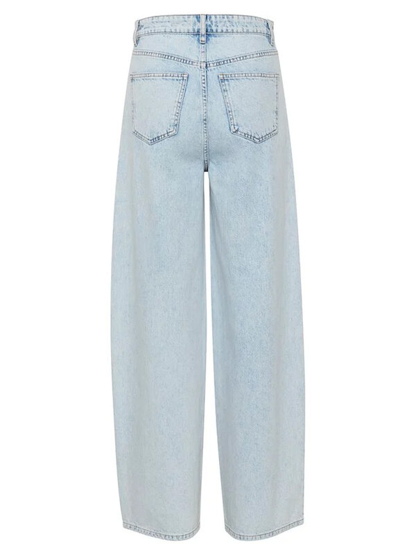 Gestuz KailyGZ High Waist Wide Jeans Light Blue Washed