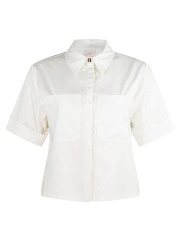 Aaiko Janneke Poplin Blouse Les Blancs