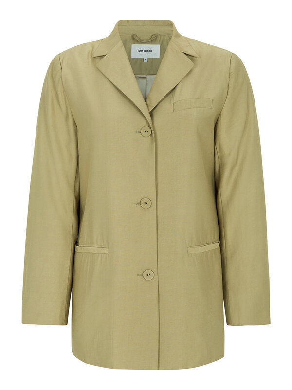 Soft Rebels Delia Blazer Olive Gray