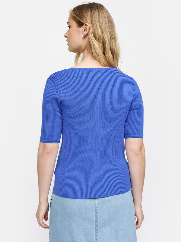 Soft Rebels Jesse Knit Top Amparo Blue