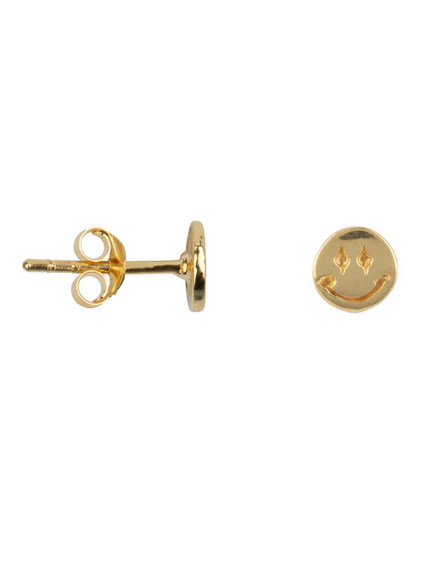 Betty Bogaers Smiley Stud Earring Gold Plated