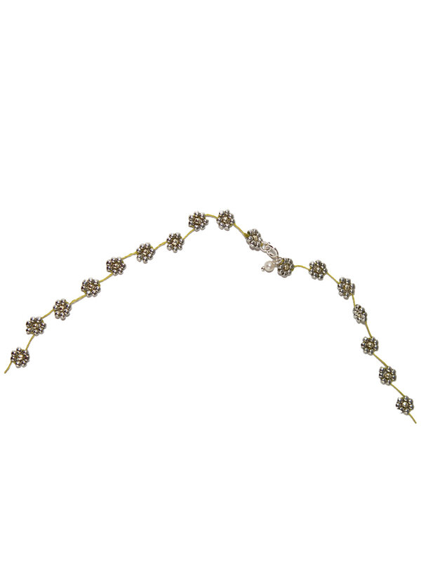 Atelier Labro Fiori Necklace Silver / Green No 26