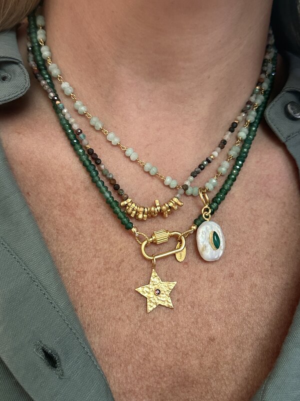 I Am Jai Necklace Multi Jade