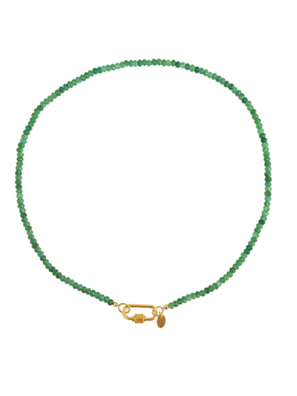 I Am Jai Necklace Green Jade