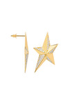 Earring Single Interstellar Stud Goldplated