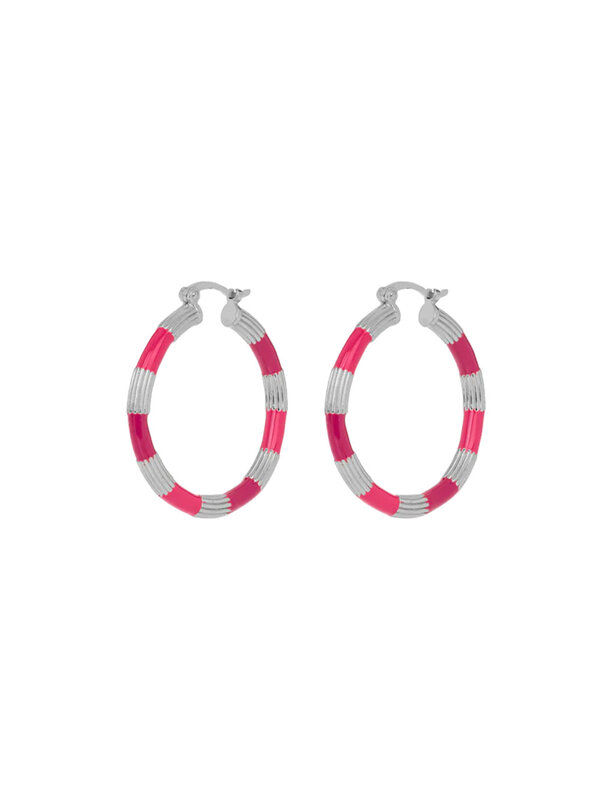 Anna + Nina Earrings Novocaine Hoop Silver