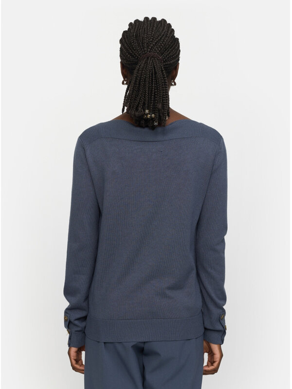 Soft Rebels Epira Boatneck Knit Ombre Blue