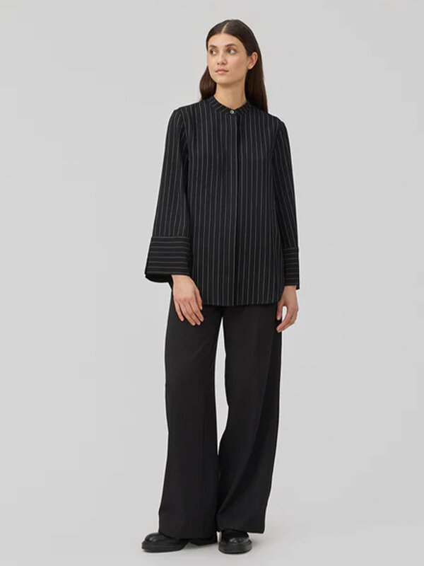 Modström Isabel Blouse Black Pinstripe