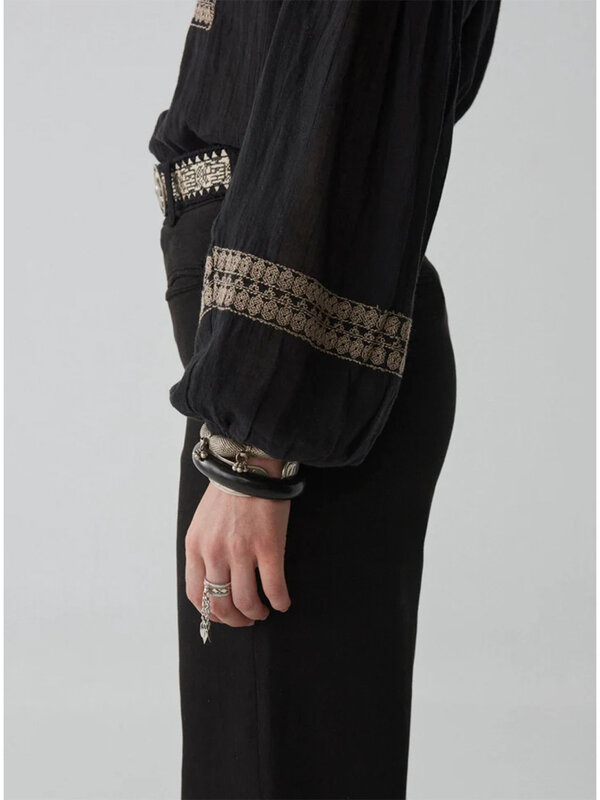 Maison Hotel Tina Blouse Charcoal