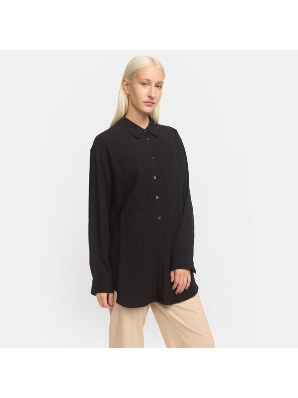 Freedom Loose Shirt Black Soft Rebels Freedom Loose Shirt Black