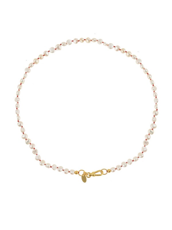 I Am Jai Necklace Pearls Red N2601 I Am Jai Necklace Pearls Red N2601