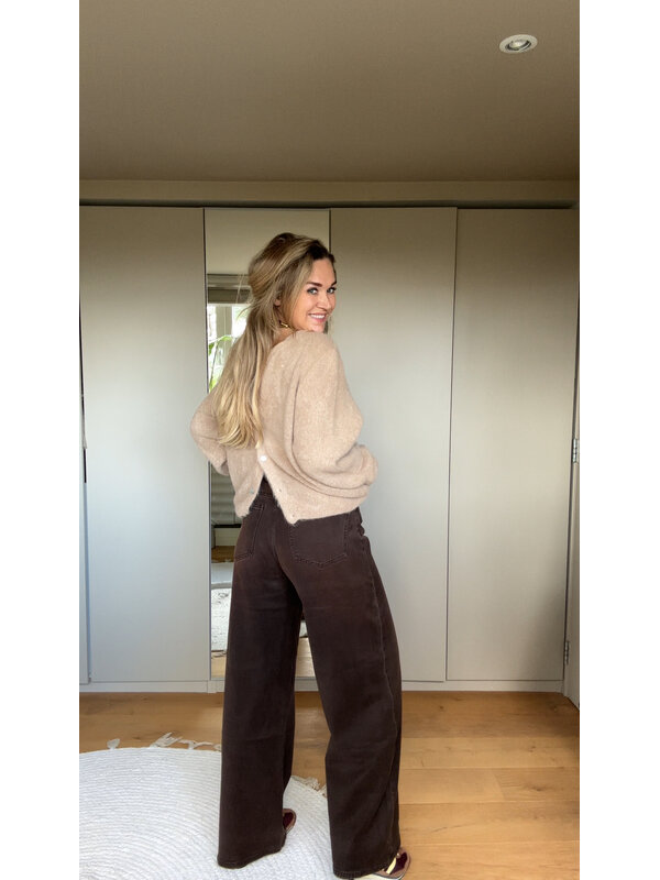 Eva jeans Bruin By Sara Collection Eva jeans Bruin